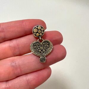 Brighton Silver Earrings with Crystal Stones